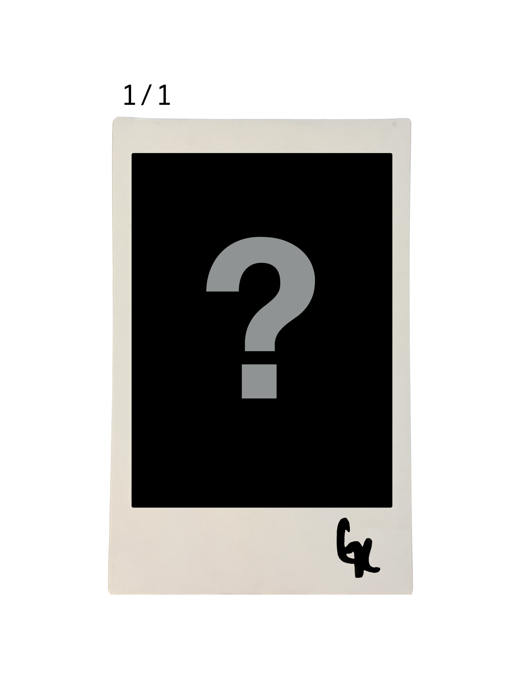 Signed 1/1 Polaroid — GRANT KNOCHE