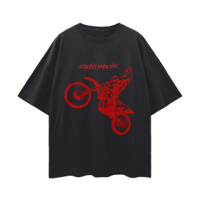 GRANT KNOCHE Red Moto Tee