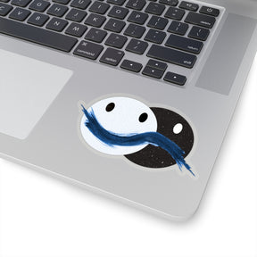 COLOR ME BLUE Happy/Sad Face Sticker